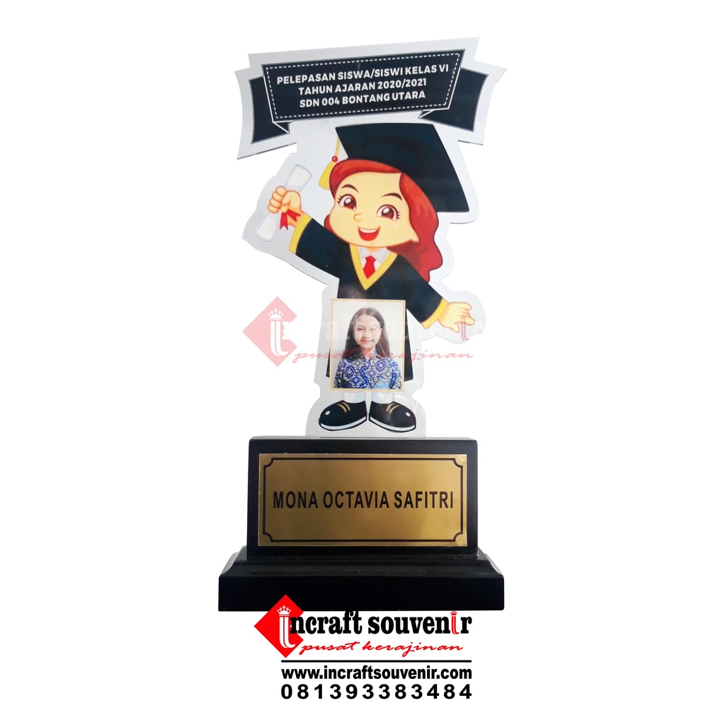 Plakat Souvenir Wisuda Akrilik