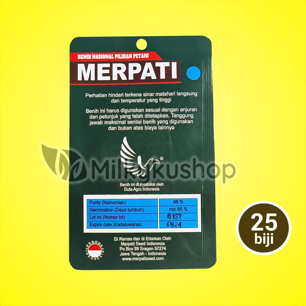 BENIH MERPATI SEED SIPUTIH LOBAK PUTIH 25 BIJI KEMASAN PABRIK