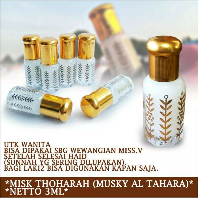 [ BPOM ] Misk Thaharah Musk Taharah Misk Tahara Misk Thoharoh 100% ORIGINAL Parfum Miss V 3ml