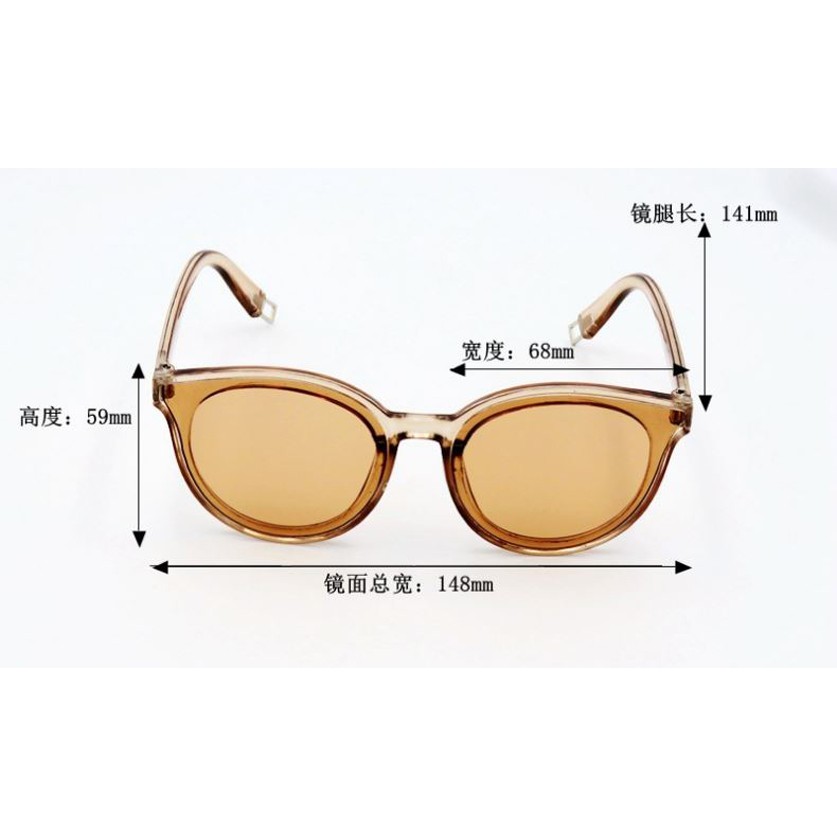 OILA kacamata fashion wanita coklat transparan women sunglasses (4C2) jgl038