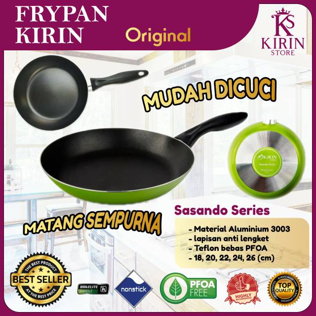  Wajan  Anti Lengket Teflon Fry Pan Frypan Perlengkapan 