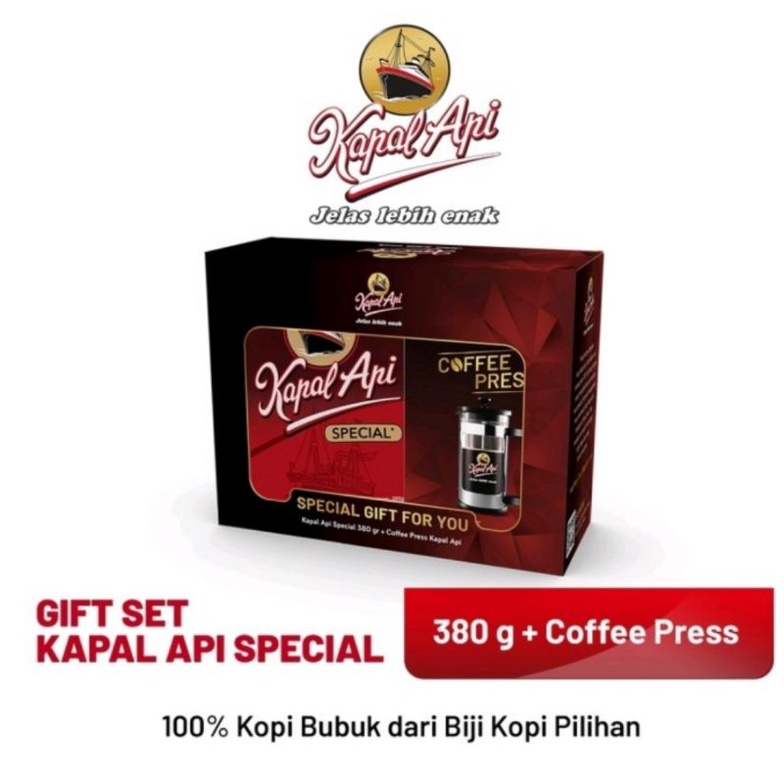 

Kapal Api 380 g Free Coffe Press