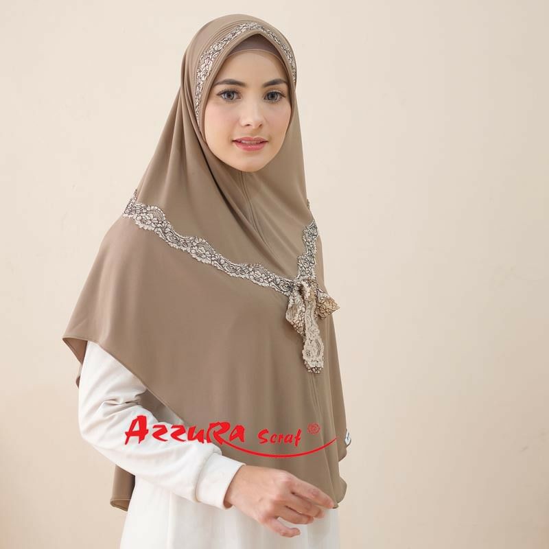 RENDA GARIS HITAM | HIJAB RENDA | ORIGINAL | AZZURASCARF | HIJAB INSTAN | BERGO INSTAN | JILBAB-6
