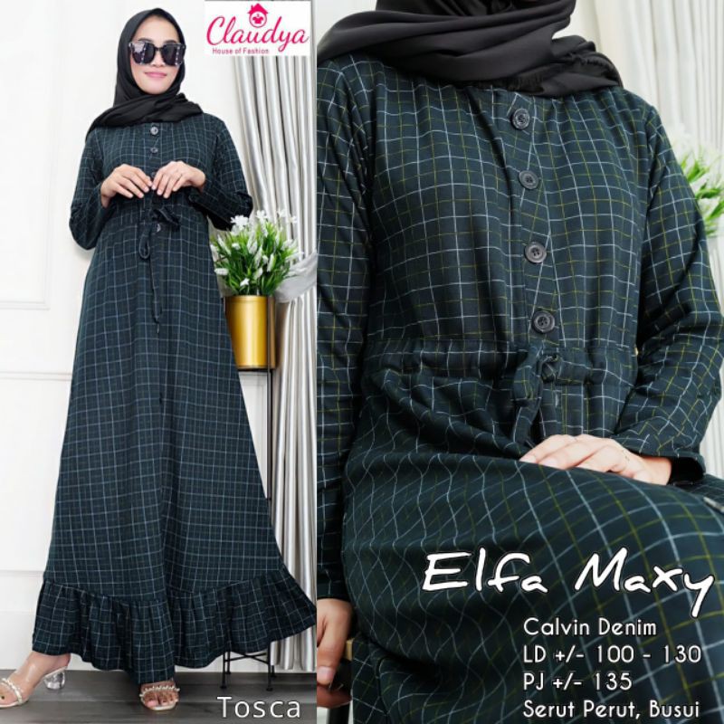 Elfa Maxy/Dress maxi/Pakaian Wanita
