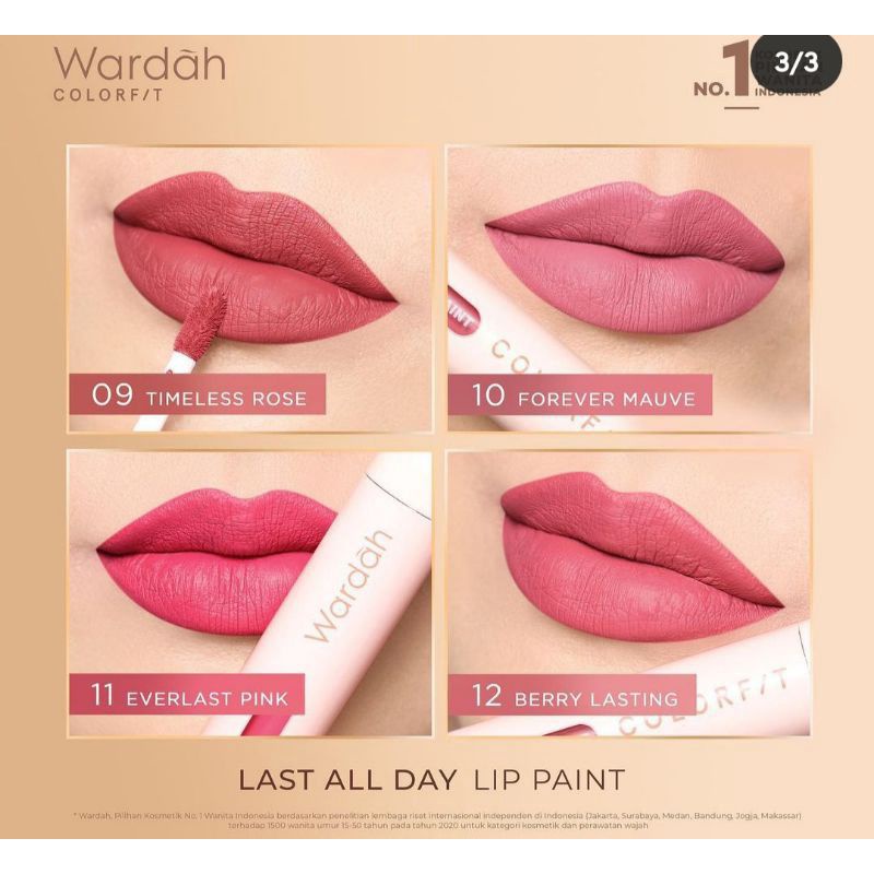 WARDAH COLORFIT LAST ALL DAY LIP PAINT