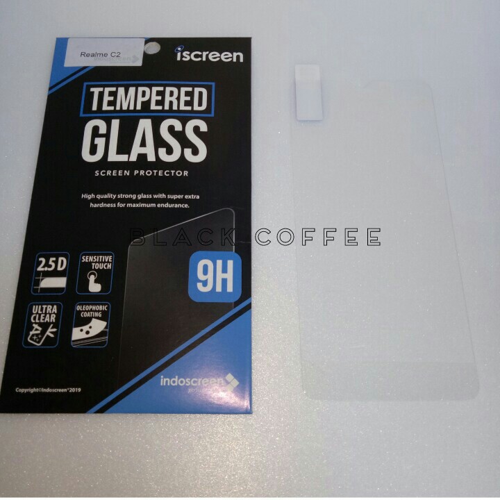 Tempered glass REALME C2 tempered glass iScreen bening