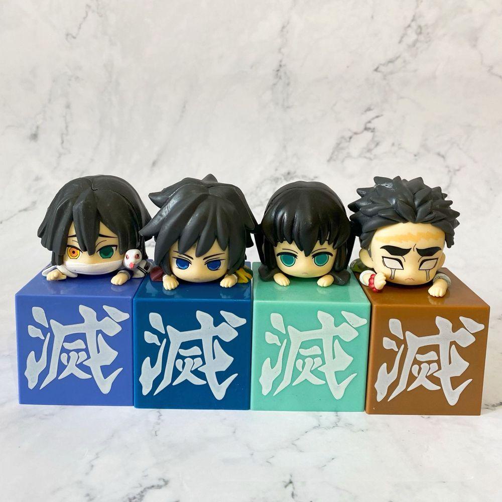 Quinton Demon Slayer Anime PVC Agatsuma Zenitsu Kamado Tanjirou Iguro Obanai Uzui Tengen Action Figure