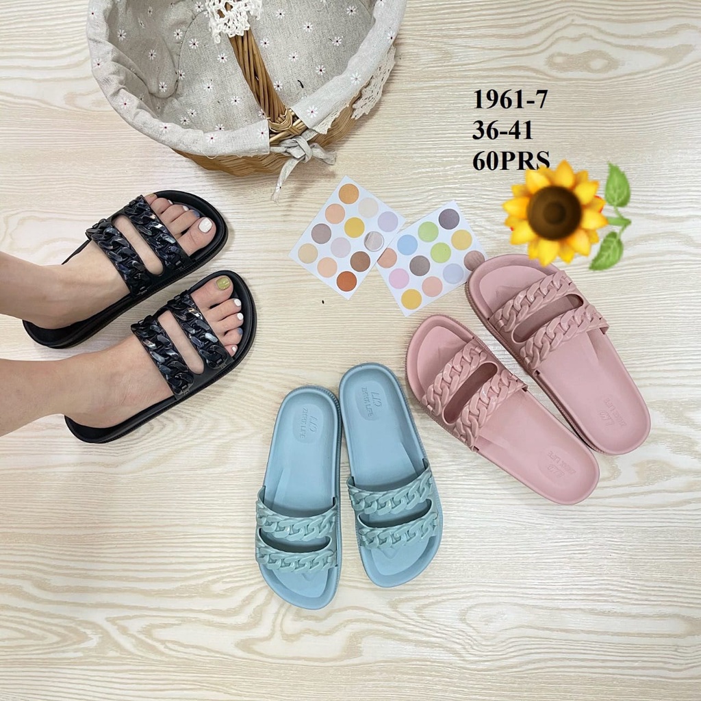 Sandal Karet Jelly Wedges Wanita import Model Terbaru Original Kekinian by AGUNG STYLE Balance 1961-7