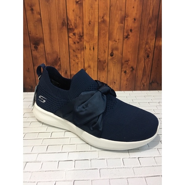skechers 32802/NVY. skechers bobs squad 2 bow beauty navy. sepatu slipon skechers women