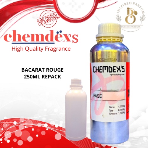 BIBIT PARFUM MURNI BACARAT ROUGE CHEMDEX'S // 250ML REPACK
