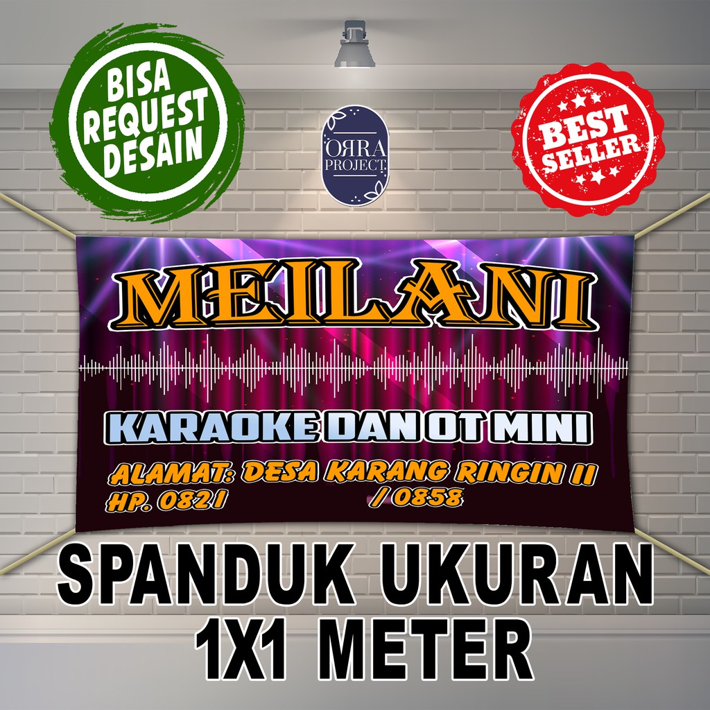 BANNER ORGEN TUNGGAL MINI UKURAN 1X1 METER