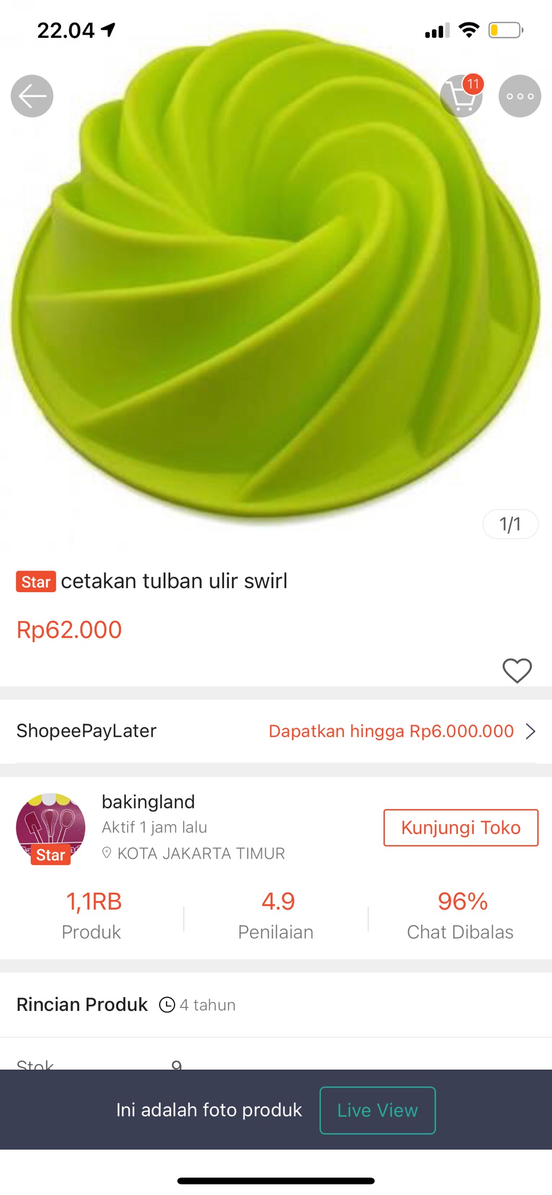Cetakan Tulban Ulir Swirl