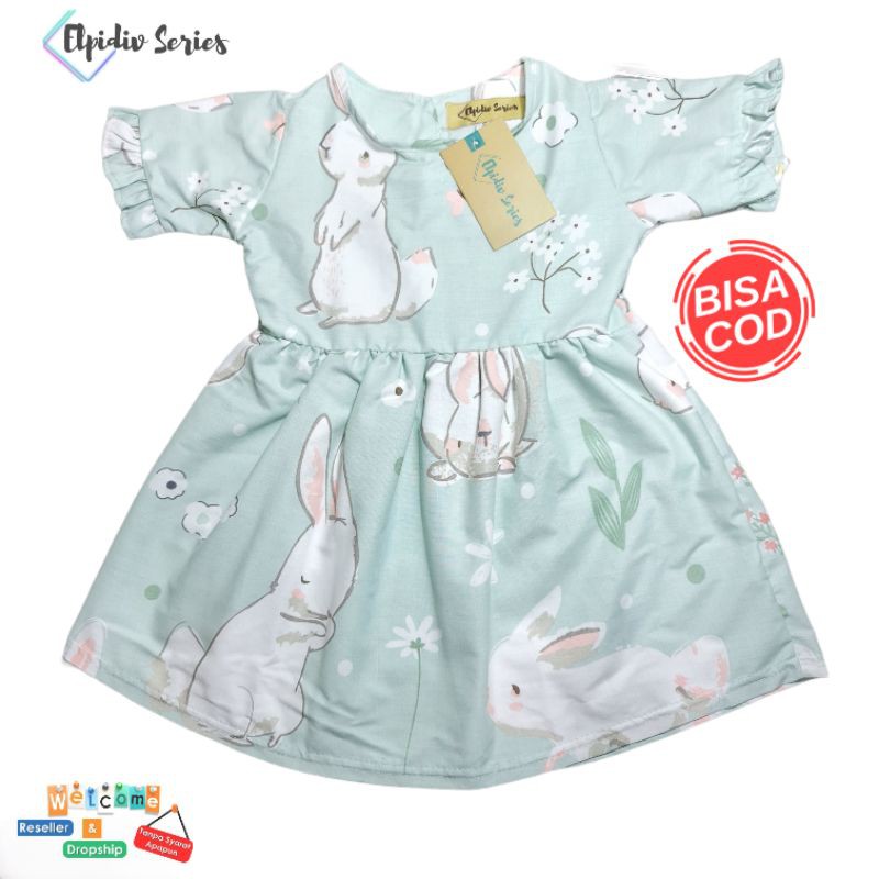 Elpidiv-Dress Anak Motif 2thn-6thn Soft Rayon Premium