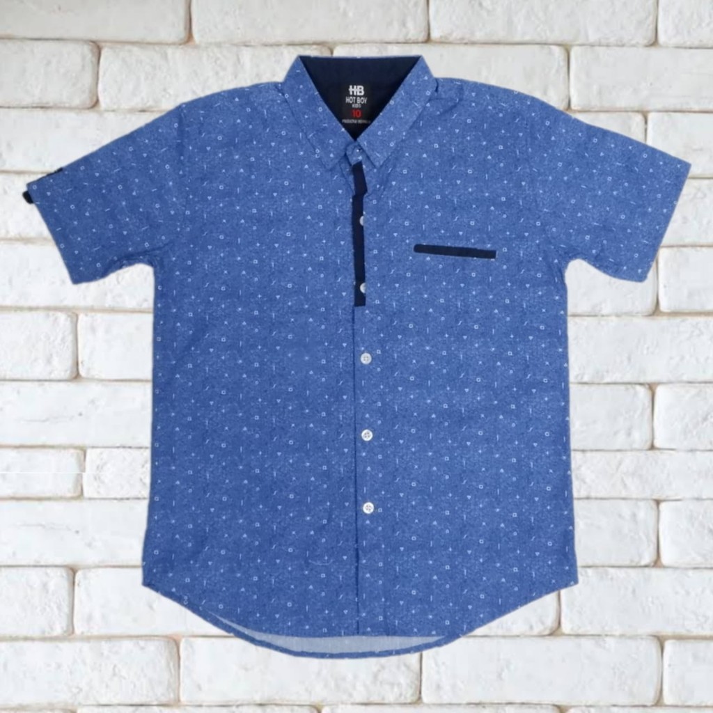

Dancus - Kemeja Anak Casual Motif Printing Tangan Pendek Size 4 - 14 (RK055.2)B