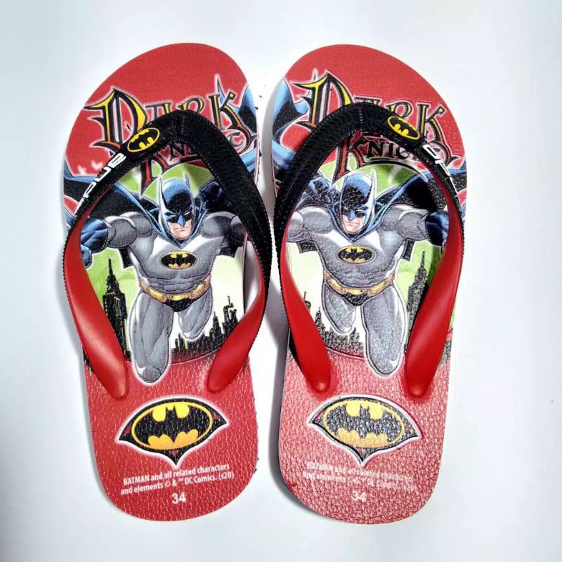 ANDO SANDAL JEPIT ANAK KARAKTER BATMAN DAN SUPERMAN