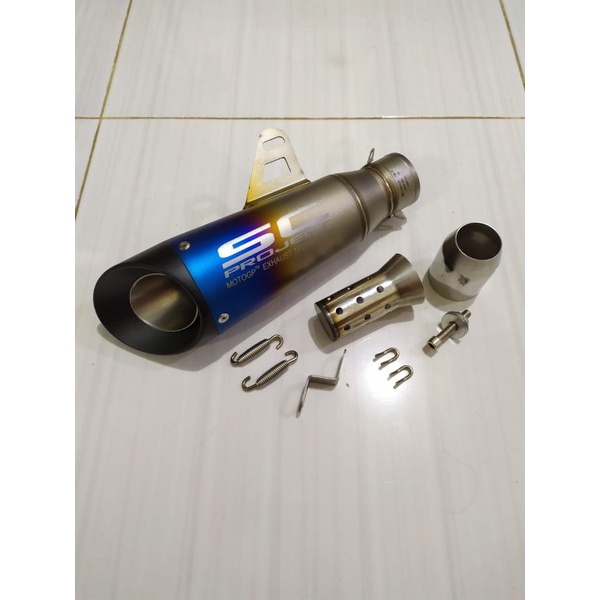 SILENCER KNALPOT SC PROJECT S1 BLUE ORIGINAL IMPORT TAIWAN