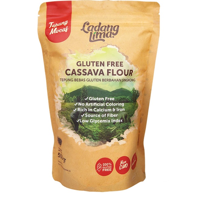 

LADANG LIMA CASSSAVA FLOUR/TEPUNG SINGKONG GLUTEN FREE/TEOUNG MOCAF