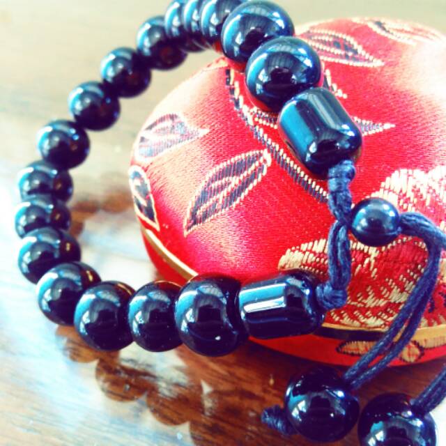 Gelang Hematite Blustin black kesehatan / Gelang Wanita Non magnet