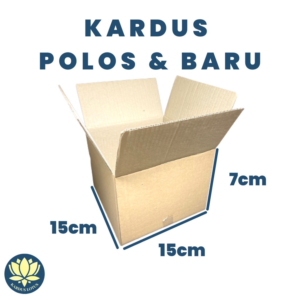 

Kardus Polos Baru (Uk. 15x15x7 cm)