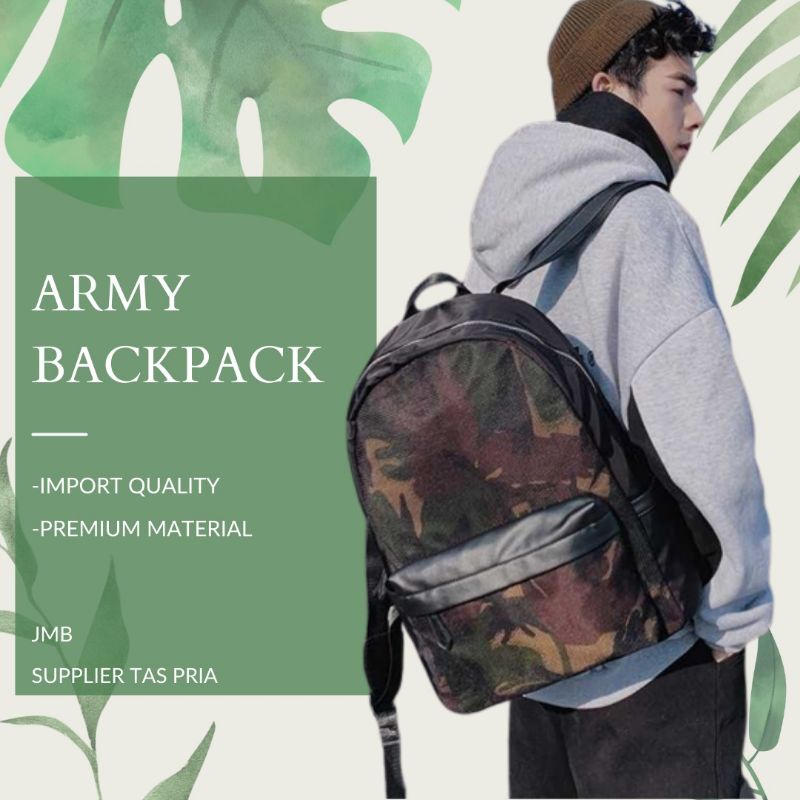 Tas ransel pria import " Army "
