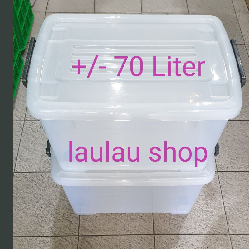 Container Box Real CB 70 Liter Multiclub Kualitas Shinpo Dengan Roda / Box Container / Box Kontainer Plastik