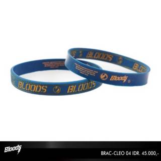  Gelang  pria Gelang  karet  Rubber Bracelet BLOODS 