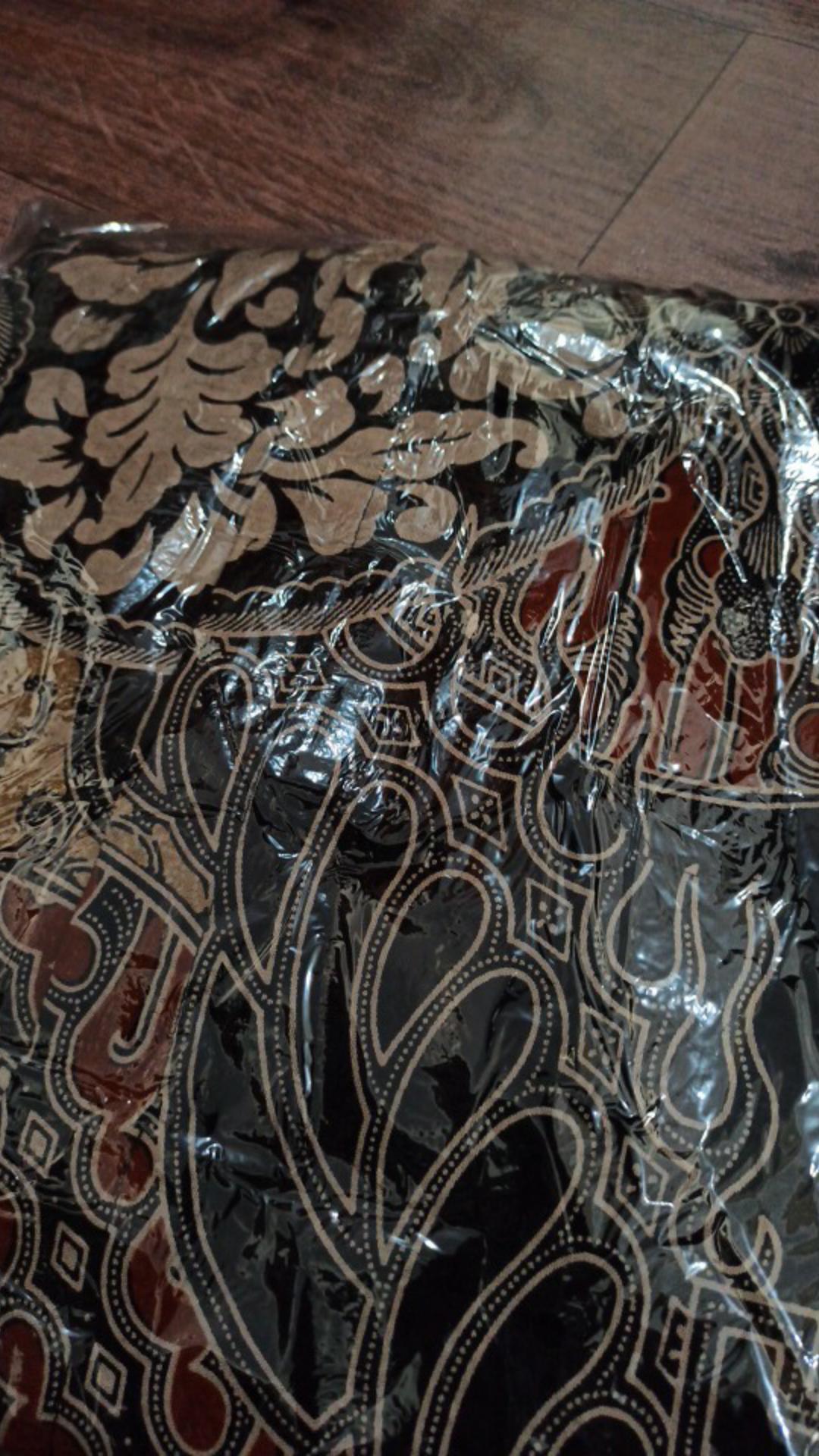 Batik Tunik Shibori Jumputan Terbaru M L Xl Xxl Jumbo / Hrb026 Yelbor Navbor / Biru Putih / Original