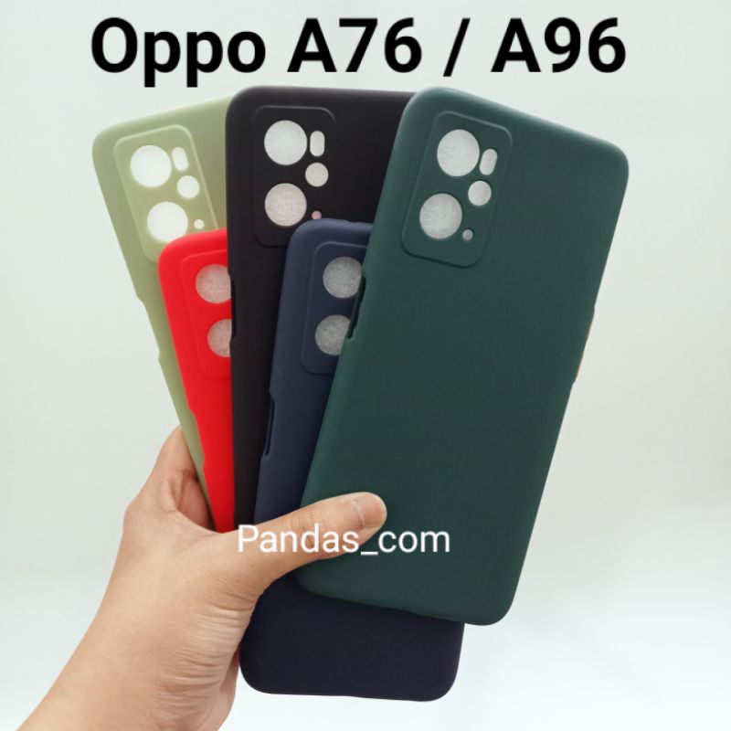 Case Oppo A76  / A96 Babycase + Pelindung Kamera, Makaron Full Color (PC)