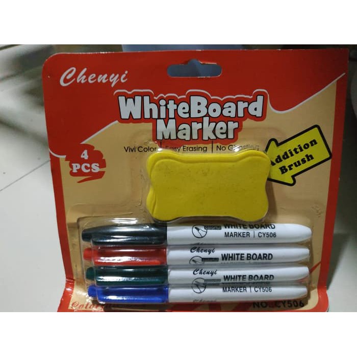 

Jual KEPERLUAN STATIONERY WHITEBOARD MARKER ISI 4 PCS PLUS BRUSH SPIDOL Berkualitas