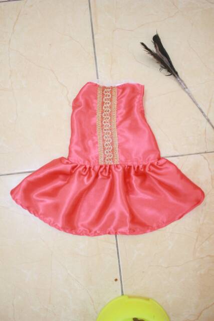 Dresd peach princess Niu / dress kucing lucu murah terlaris / baju kucing murah size S M L XL