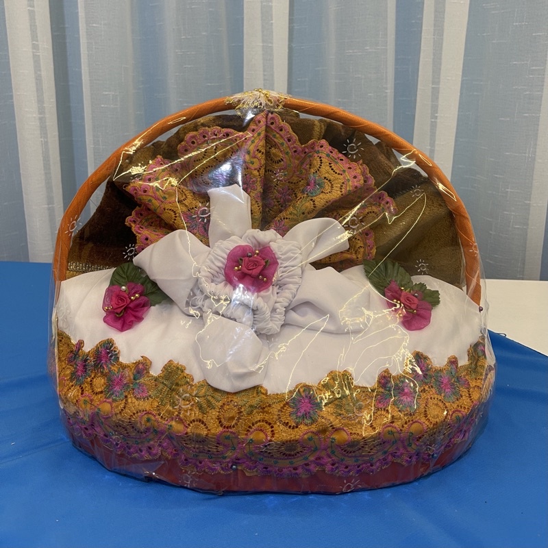 Mahar Pernikahan (Mukenah BSW Bordir Pekat Standar Premium) Model Keranjang