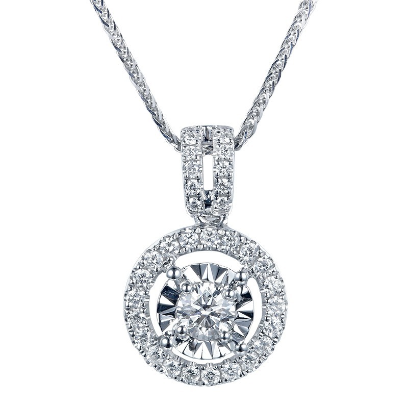 Mosaic 3 Karat Mozambique Diamond Necklace Female Pendant Ornaments