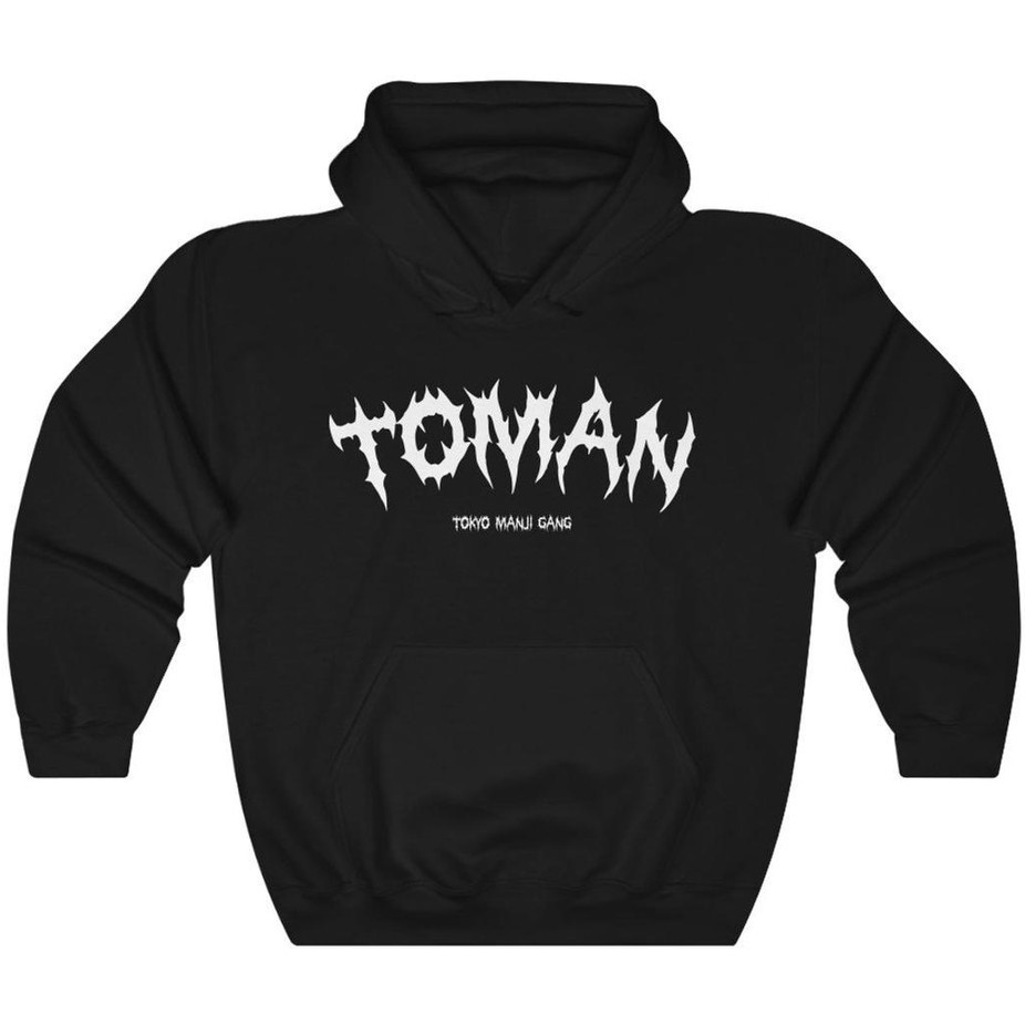 Hoodie Toman Typo Anime Manga Tokyo Revengers Manga Premium Cotton Fleece