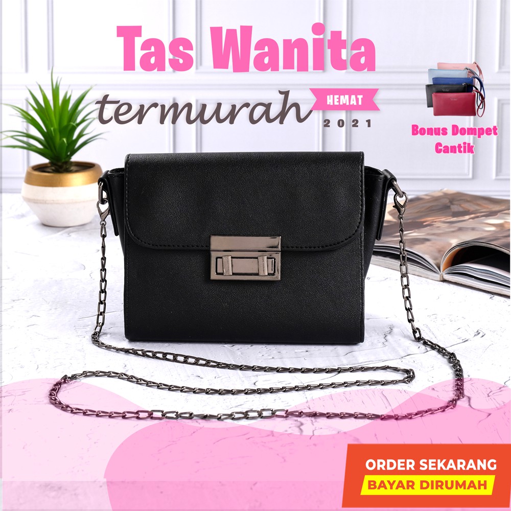 Arunika Tas Branded Import Kondangan Pesta Kecil Cantik tali Rantai