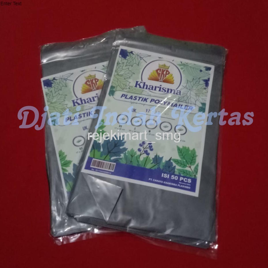 

Terbaik !!! Plastik Packing Polymailer - KHARISMA - Ukuran 25 x 35 Warna Silver Isi 50 pcs