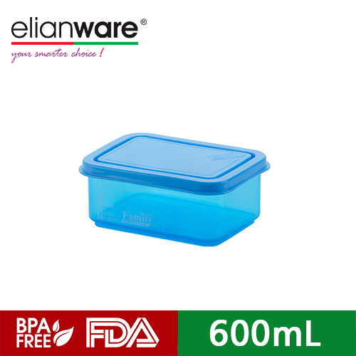 Elianware Food Case Rectangle BPA Free Toples Kotak Makanan 600ml 1200ml 1800ml