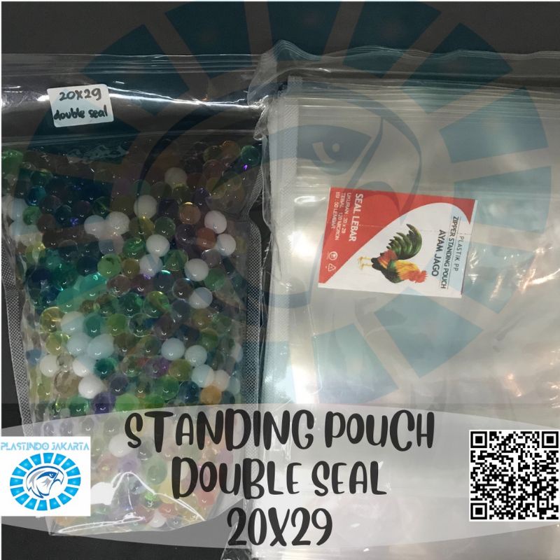 STANDING POUCH DOUBLE SEAL 20x29 50lembar