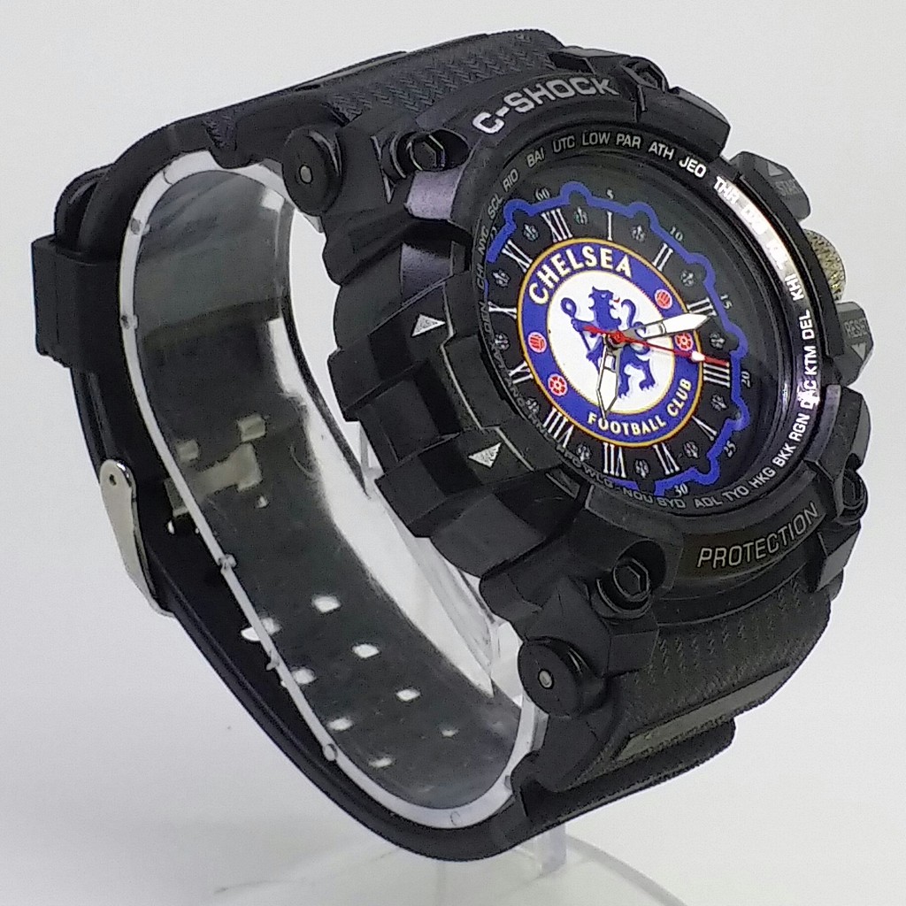 Jam Tangan Chelsea Romawi Outdoor Anti Air #HitamBiru