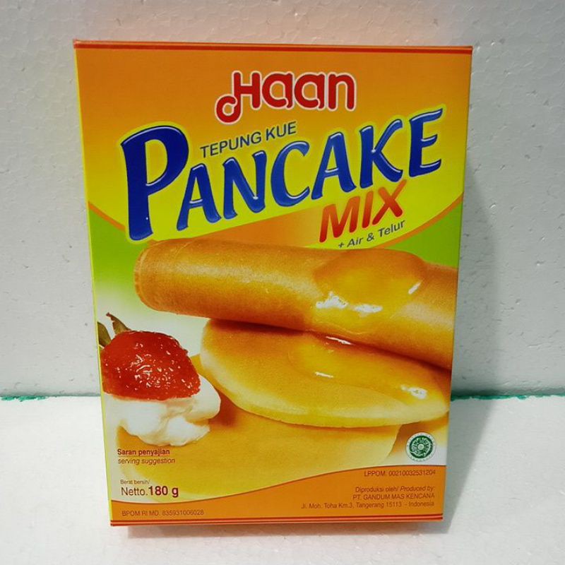 

Haan Pancake Mix Air dan Telur 180 g