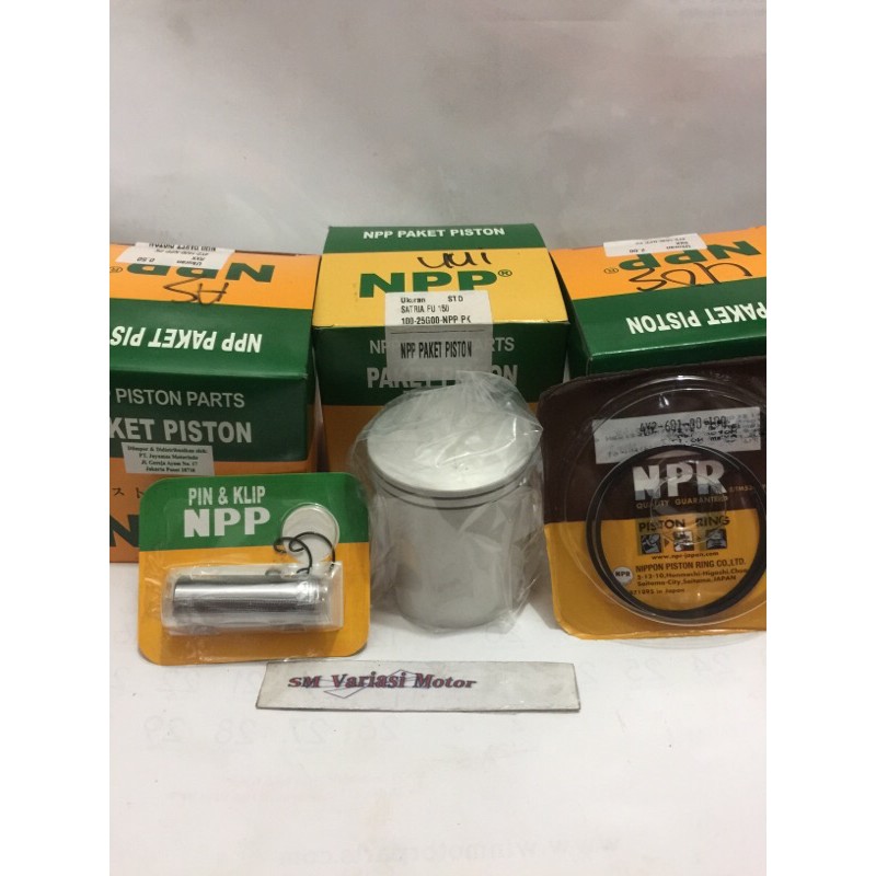 Paket Piston Kit Ring Seher NPP Satria Fu 150 STD Standar