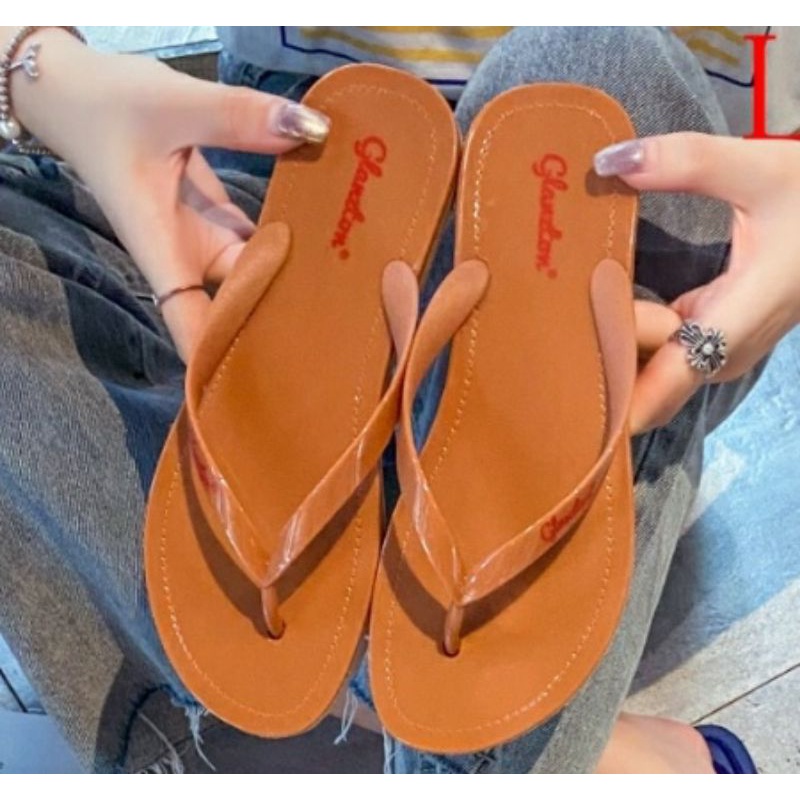 Sandal Jepit Jelly Import FREYA Glossy / Sandal Wanita Jelly Import Glossy