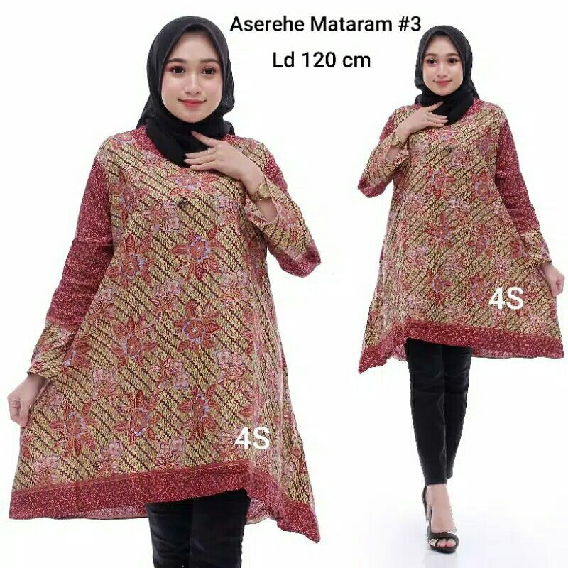 baju batik hamil xl.xxl.xxxl.atasan kantor batik bumil.baju batik hamil jumbo.batik jumbo ld 120