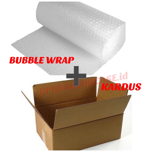 

PACKINGAN TAMBAHAN BUBBLE WRAP & KARDUS / BOX PENGAMAN PAKET / SAVETY BOX