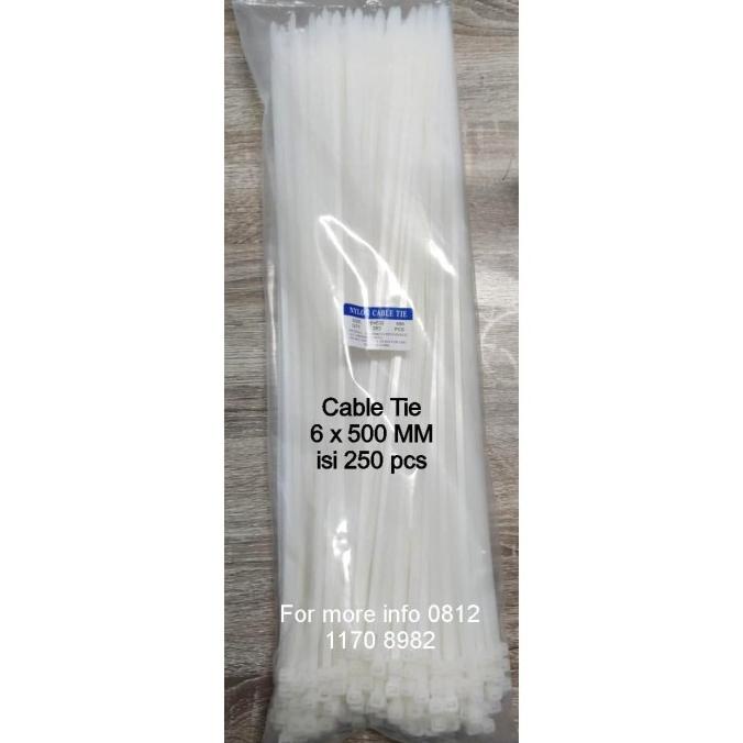 

[[COD]] CABLE TIES 50 CM/KABEL TIES 6 x 500 / NILON TIES 6 x 500mm isi 250 BIG SALE Kode 1214