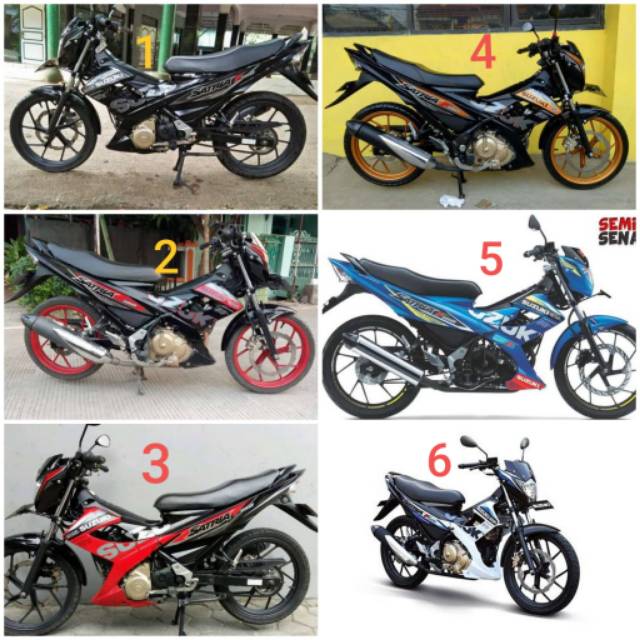 STIKER STRIPING SATRIA F 2015