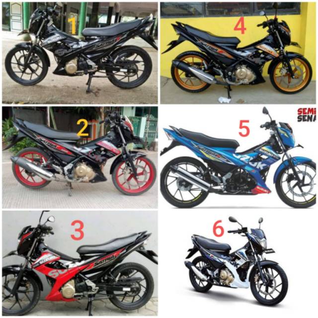 STIKER STRIPING SATRIA F 2015