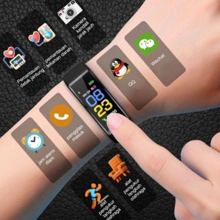 Jual Harga Bersahabat.. Smartwatch 115plus Jam Tangan Warna / alat