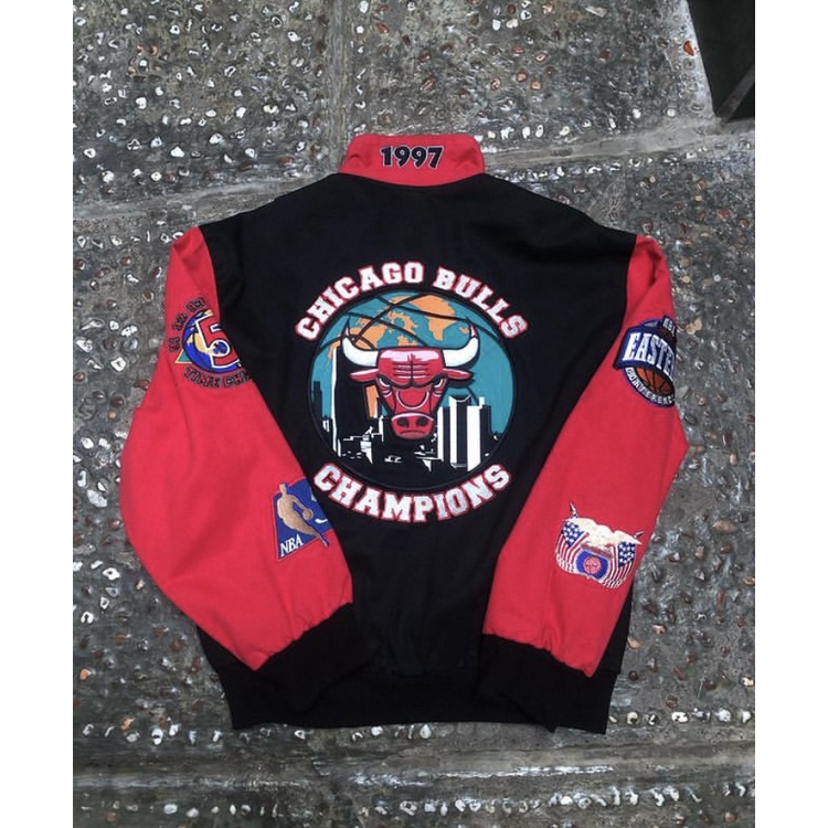 Chicago Bulls Final 1997 Varsity Jacket by Jeff Hamilton