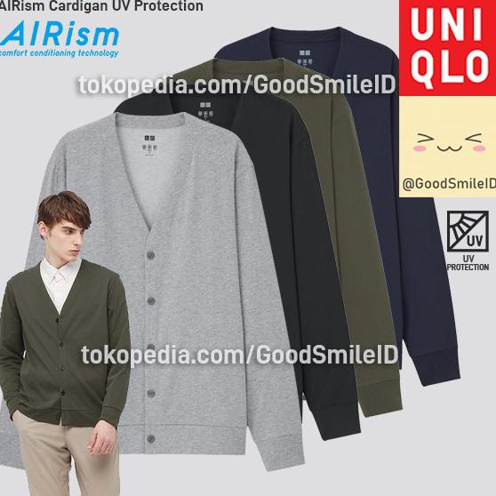 UNIQLO AIRism CARDIGAN UV PROTECTION WANITA PRIA JASTIP - PILIH WARNA, S