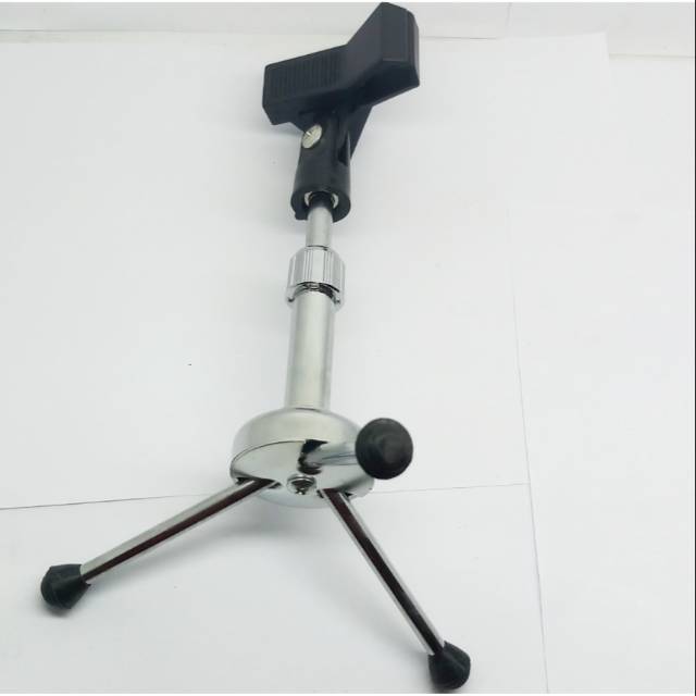 Stand mic meja mini crom plus holder